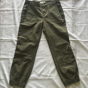By Anthropologie Olive Green Jogger Brendan Utility Pants